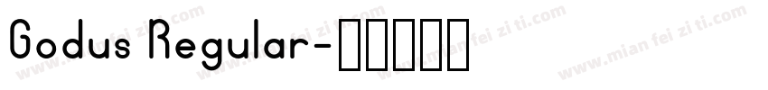 Godus Regular字体转换
